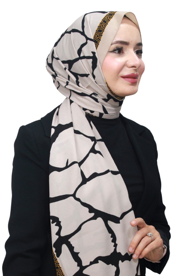 Desenli Medine İpeği Şal 5005-5