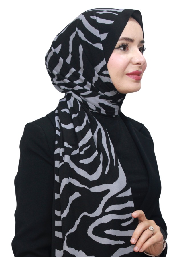Desenli Medine İpeği Şal 5006-6
