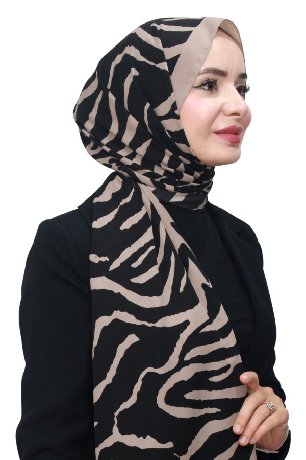 Desenli Medine İpeği Şal 5006-5