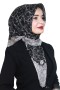 Yasemin Pamuk Flamlı Eşarp 1009-3
