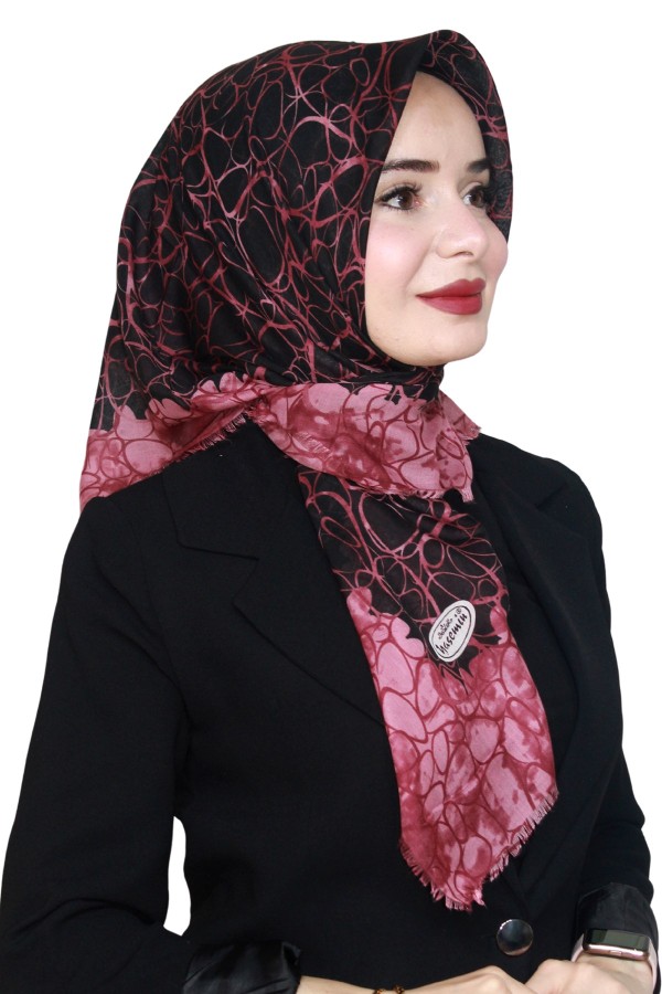 Yasemin Pamuk Flamlı Eşarp 1009-21