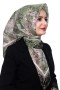 Pamuk Keten Flamlı Eşarp 1058-5