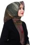 Pamuk Keten Flamlı Eşarp 1057-6