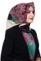 Pamuk Keten Flamlı Eşarp 1056-16